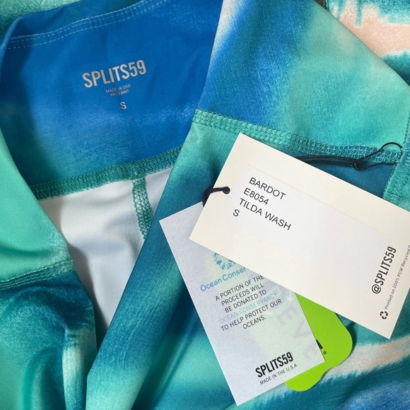 SPLITS59 Bardot 7/8 High Waist Leggings Tidal - Picture 6 of 6